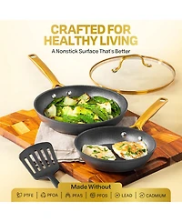 Granitestone Armor Max Gold inch Hard Anodized Ultra Release Frying Pan