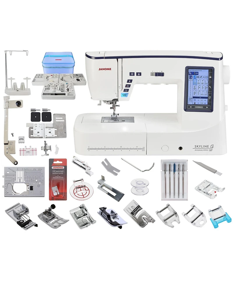 Skyline S7 10th Anniversary Edition Sewing Machine w/Exclusive Bundle