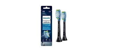 Sonicare Philips Premium Plaque Control replacement toothbrush heads Black 2-pk