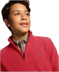 Tommy Hilfiger Toddler and Little Boys Solid 1/4 Zip Sweater