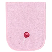 Hudson Baby Girls Cotton Terry Bib and Burp Cloth Set