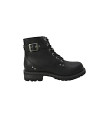 RideTecs 8647L Women's 7" Biker Boot Black