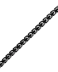 Bulova Men's Black-Tone Stainless Steel Link Bracelet