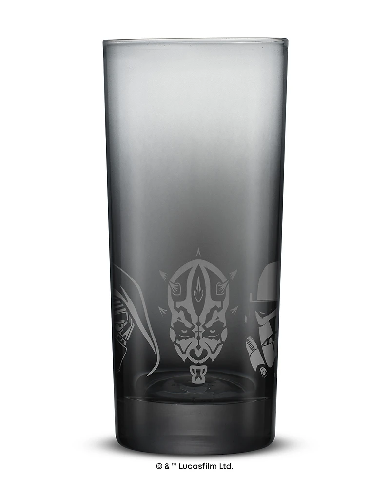 JoyJolt Star Wars Dark Side Tall Drinking Glasses, Set of 4