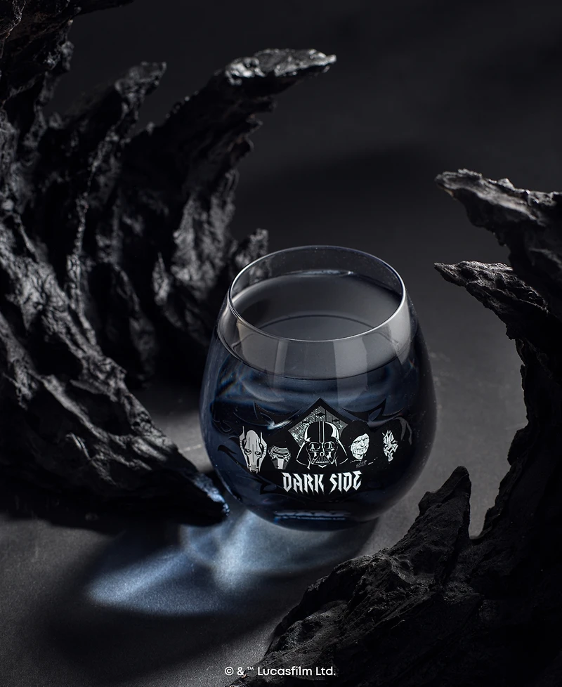 JoyJolt Star Wars Dark Side Stemless Drinking Glasses, Set of 4
