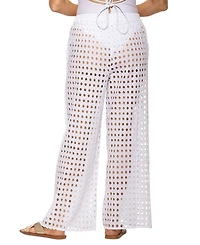 Dotti Women's Cotton Openwork Dot Drawstring-Waist Pants