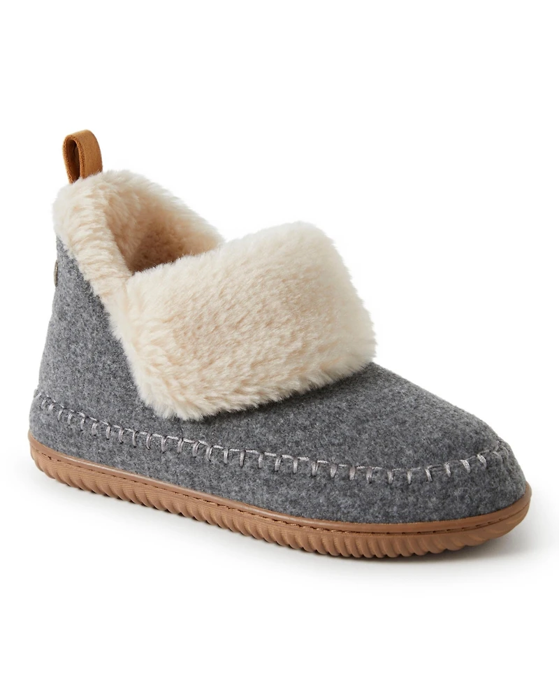 Alpine by Dearfoams Women's Moritz Bootie House Slipper