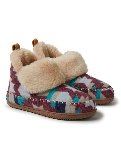 Alpine by Dearfoams Women's Moritz Bootie House Slipper