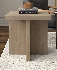 Hudson & Canal 22" Elna Wide Square Side Table