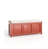 John Louis Home Solid Wood Open Top Storage Bench