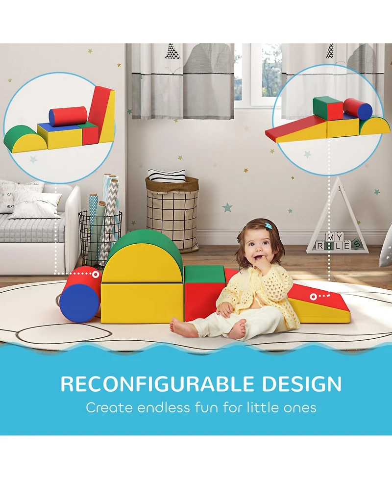 Soozier 5 Piece Climb and Crawl Activity Play Set, Assorted