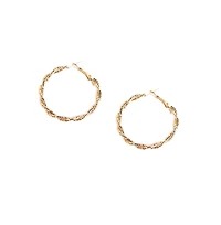 Sohi Women's Twisted Hoop Earrings