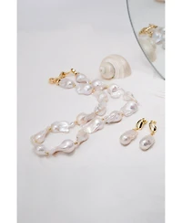 Marina Freshwater Baroque Pearl Statement Choker Necklace