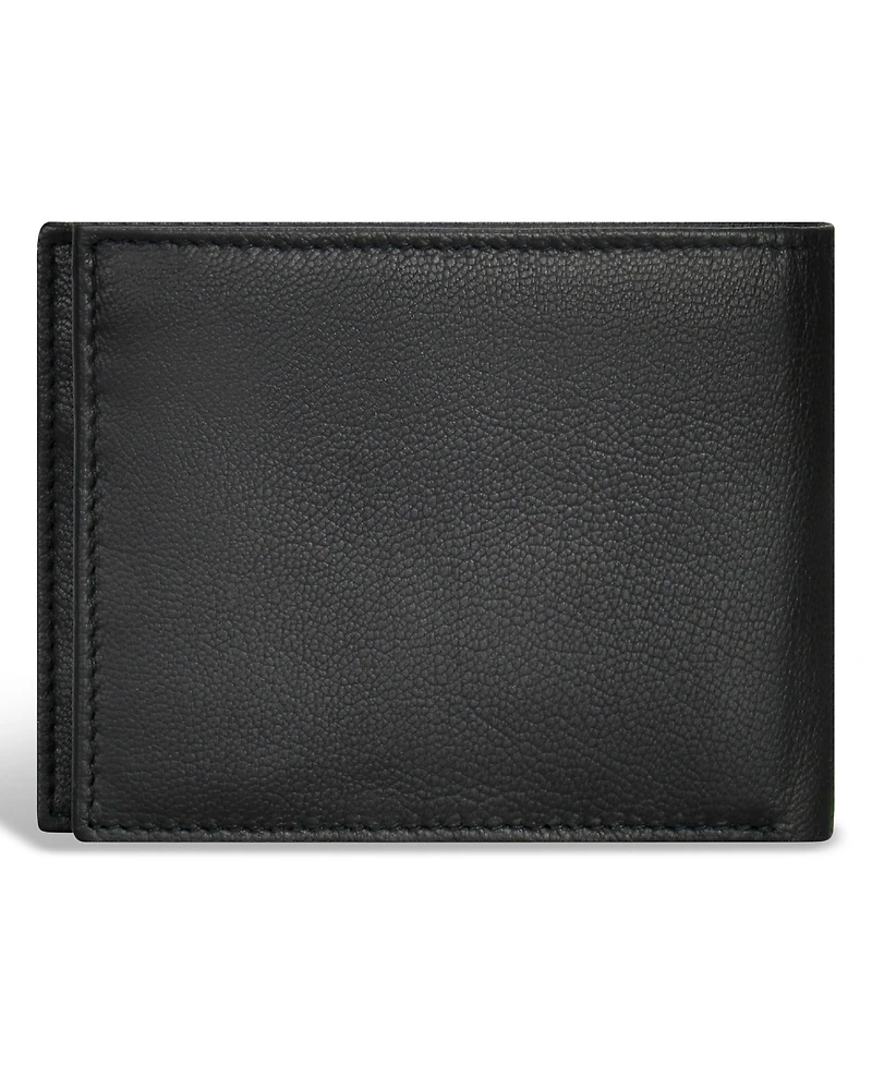 Champs Men's Iconic Collection Leather Center Wing Wallet