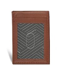 Champs Men's Onyx Collection Leather Mag Hybrid Card Holder