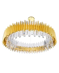 Cwi Lighting 12" Metal Cityscape 24 Light Chandelier