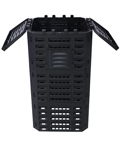 Slickblue Garden Composter Bin Made from Recycled Plastic – 132 Gallons (500 Liters) Large Capacity Compost Bin for Fertile Soil