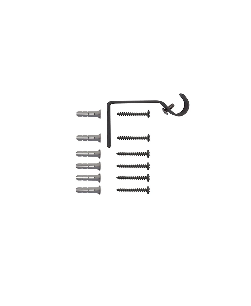 Kenney Bronn Industrial 3/4" Decorative Curtain Rod for Room Darkening