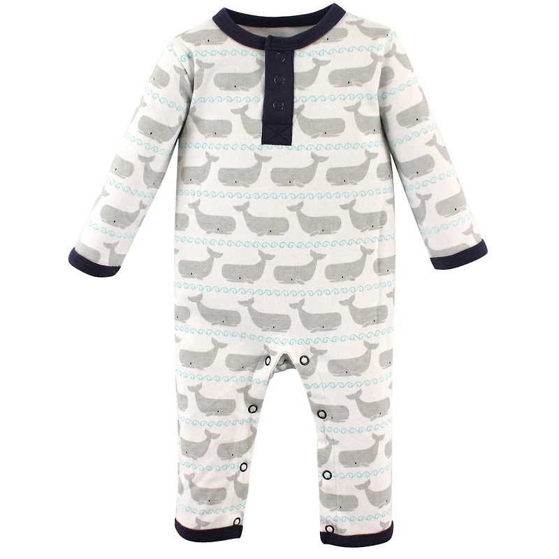 Hudson Baby Boys Cotton Coveralls