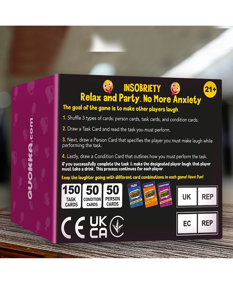 Quokka Freedom of Speech Party Game for Adults - 250 Cards | Funny Challenges