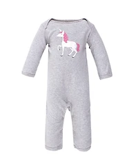 Hudson Baby Baby Girls Hudson Cotton Coveralls 3pk