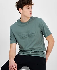 Hugo by Hugo Boss Men's Detori Regular-Fit Logo Embossed Graphic T-Shirt, Exclusively at Macy's