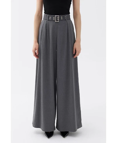 Nocturne Women's Wide Leg Flowy Pants