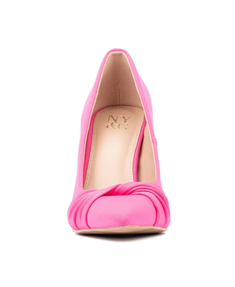 Women's Monique- Knotted Pointy High Heels Pump Heels