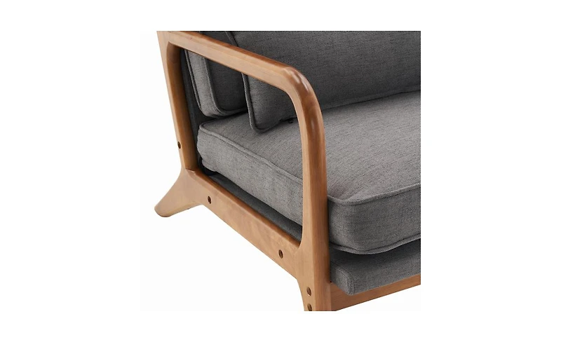 Slickblue Upholstered Single Lounge Chair, Stylish Indoor Accent Chair for Living Room