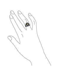Bling Jewelry Large Boat Wheel Compass Signet Ring Black Gold-Tone .925 Silver
