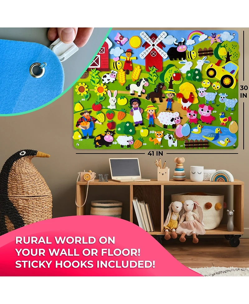 Quokka Felt Board for Kids 3-5 Years Old - Social Emotional Preschool Learning