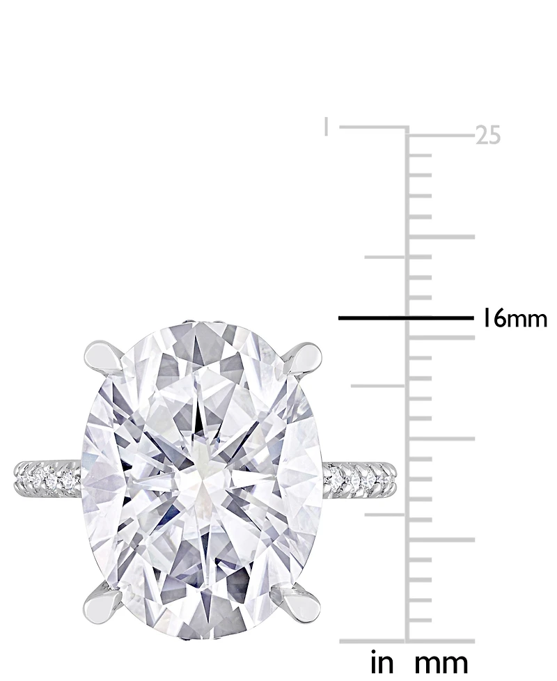 Lab Grown Moissanite Engagement Ring (8 ct. t.w.) 10k White Gold