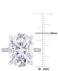 Lab Grown Moissanite Engagement Ring (8 ct. t.w.) 10k White Gold