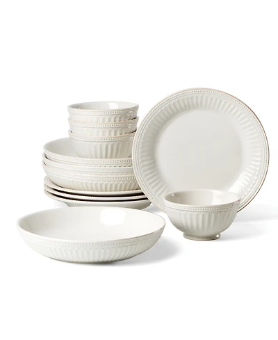 Lenox French Perle Groove 12 Pc. Dinnerware Set, Service for 4
