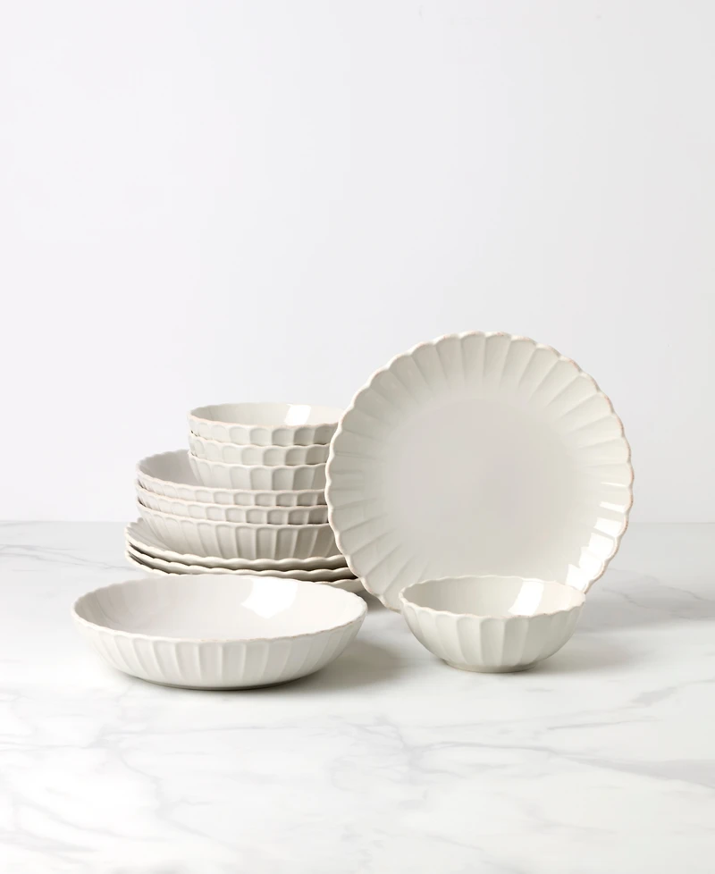 Lenox French Perle Scallop 12 Pc. Dinnerware Set, Service for 4