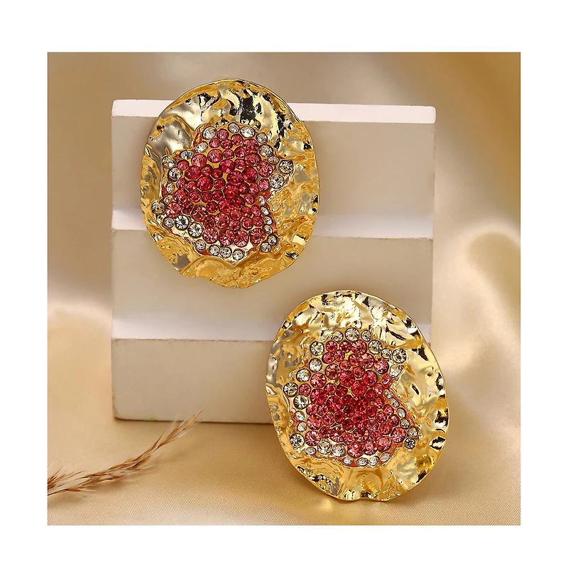 Sohi Women's The Lilypad Drop Earrings