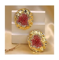 Sohi Women's The Lilypad Drop Earrings