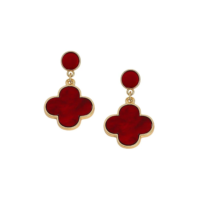 Sohi Women's The Clover Drop Earrings