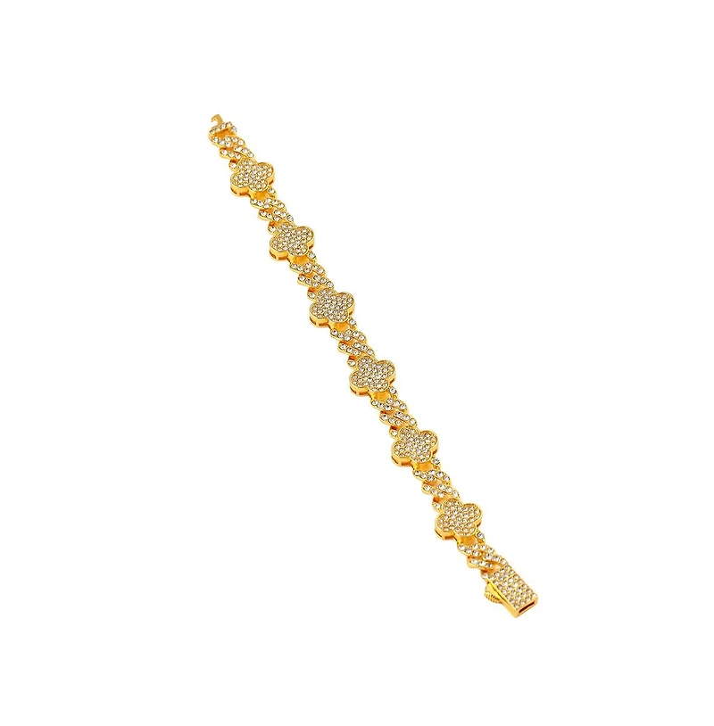 Sohi Women's The Small Clover Tennis Bracelet