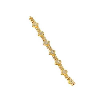 Sohi Women's The Small Clover Tennis Bracelet