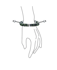 Bling Jewelry Boho Natural Stones Chakra Stacking Bolo Bracelet Gold Plated Stainless Steel Spacers Rondel Tube Beads Adjustable