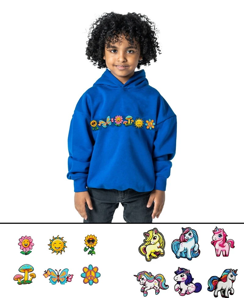 Rabble Clothing Baby Boys or Girls, Kids' Hoodies with Magical Garden Adventure Dabblz Bundle