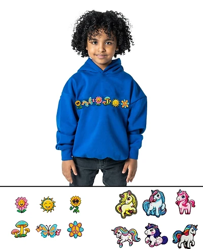 Rabble Clothing Baby Boys or Girls, Kids' Hoodies with Magical Garden Adventure Dabblz Bundle