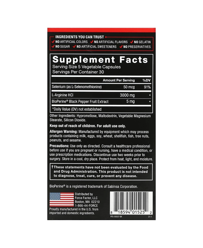 Force Factor L-Arginine