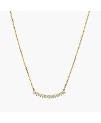 Sterling Silver 18k Gold Plated Josephine Tennis Necklace – Trending for Summer, Beach Vibes
