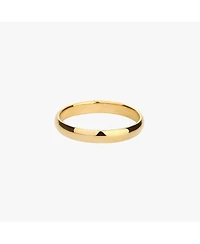 Sterling Silver 18k Gold Plated Ingrid Classic Band Ring Size 7 – Warm Weather Style, Simple Sophistication, Everyday Wear'