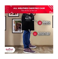 Giant Right Center Left Dice Game (All Weather) w/ 24 Large Chips & Carry Bag - Jumbo Wooden Lawn Game - Backyard Games
