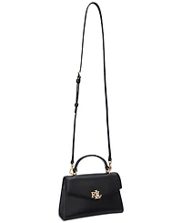 Lauren Ralph Leather Small Farrah Satchel