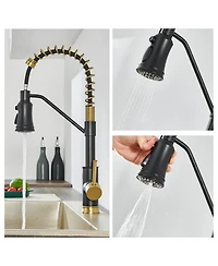 Flynama Pull out Touchless Single Handle Kitchen Faucet with MotionSense