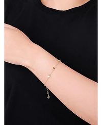 Devata Butterfly Chain Bracelet in 14K Gold, 6.5 in adj to 7.5 in, approx. 2.9 grams